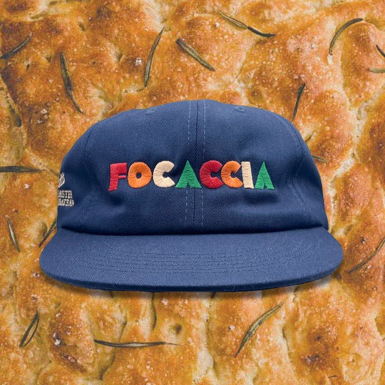 Navy 6 Panel Focaccia Hat