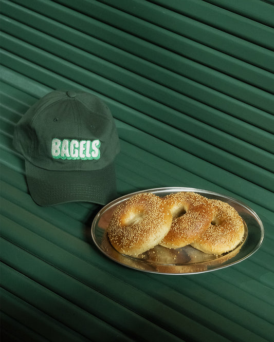 The Bagel Dad Hat from Mister PARMESAN and Hotwater Bagels 