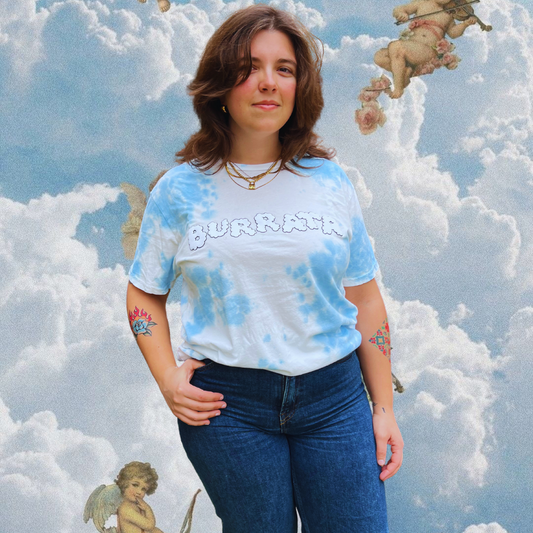 Burrata Clouds Tye Dye Tee